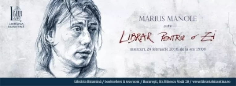 Indragitul si celebrul actor Marius Manole este LIBRAR PENTRU O ZI