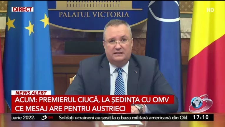 Premierul Ciuca, la sedinta cu OMV: "Putem aduce bunastare si pentru romani, dar si pentru companii"