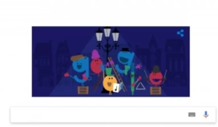 Sarbatori fericite! Google si-a schimbat astazi pagina de start si are un nou Doodle - Sezonul sarbatorilor!