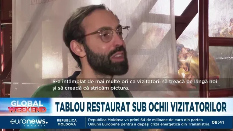 Tablou pictat de Rubens, restaurat sub ochii vizitatorilor