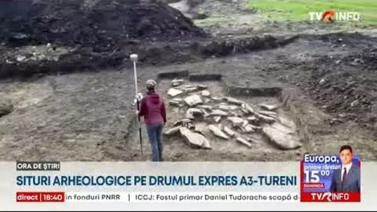Un nou tezaur arheologic a fost descoperit pe santierul Drumului Expres A3-Tureni